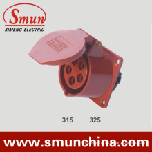 Panel Socket 16A 32A Red for Distribution Box 5pin 220-415VDC